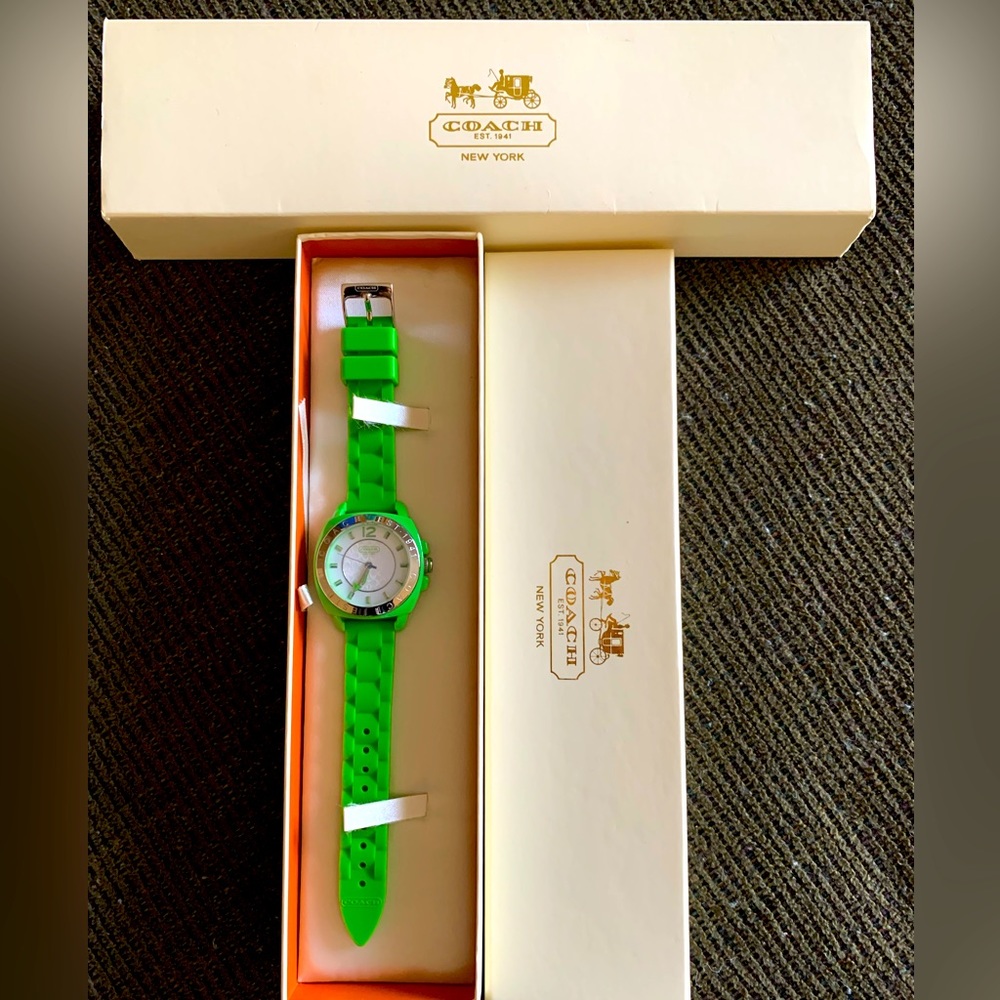 Coach Bold Rubber Strap Watch
